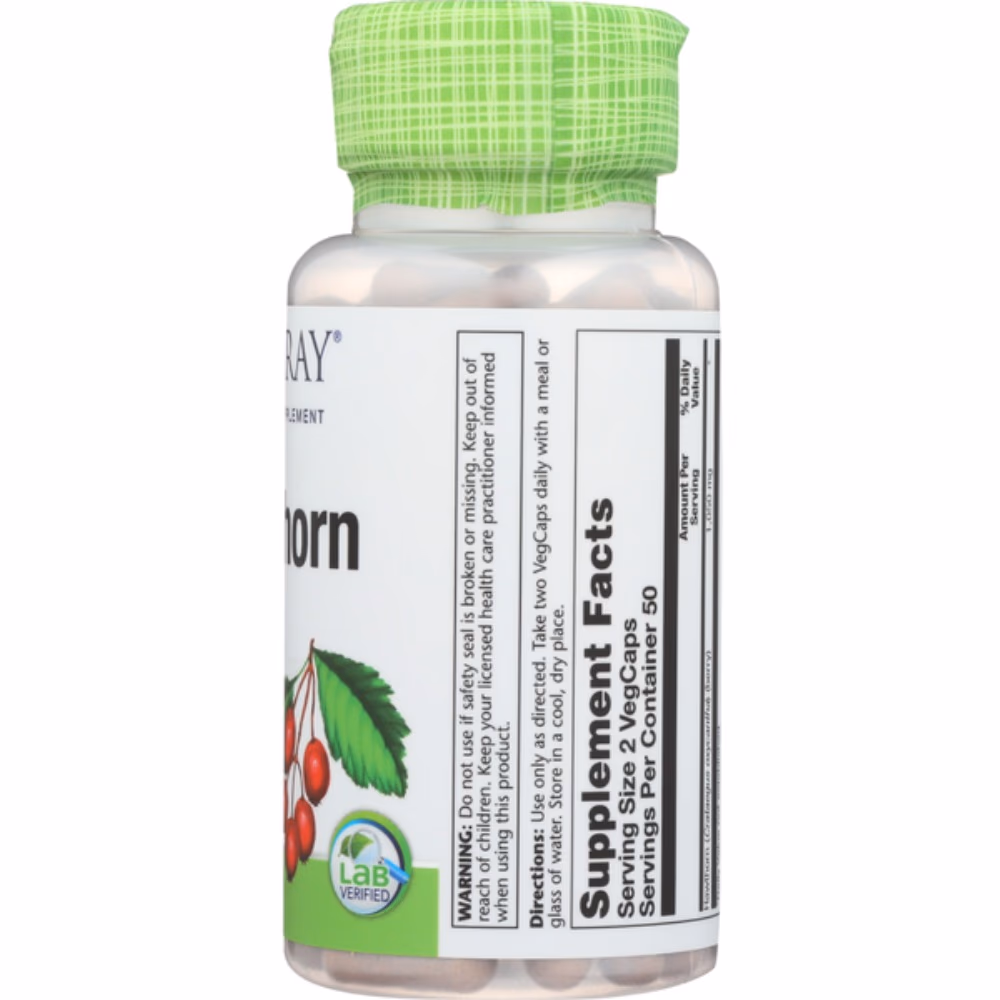 Solaray Hawthorn 525mg-100 Capsules 2