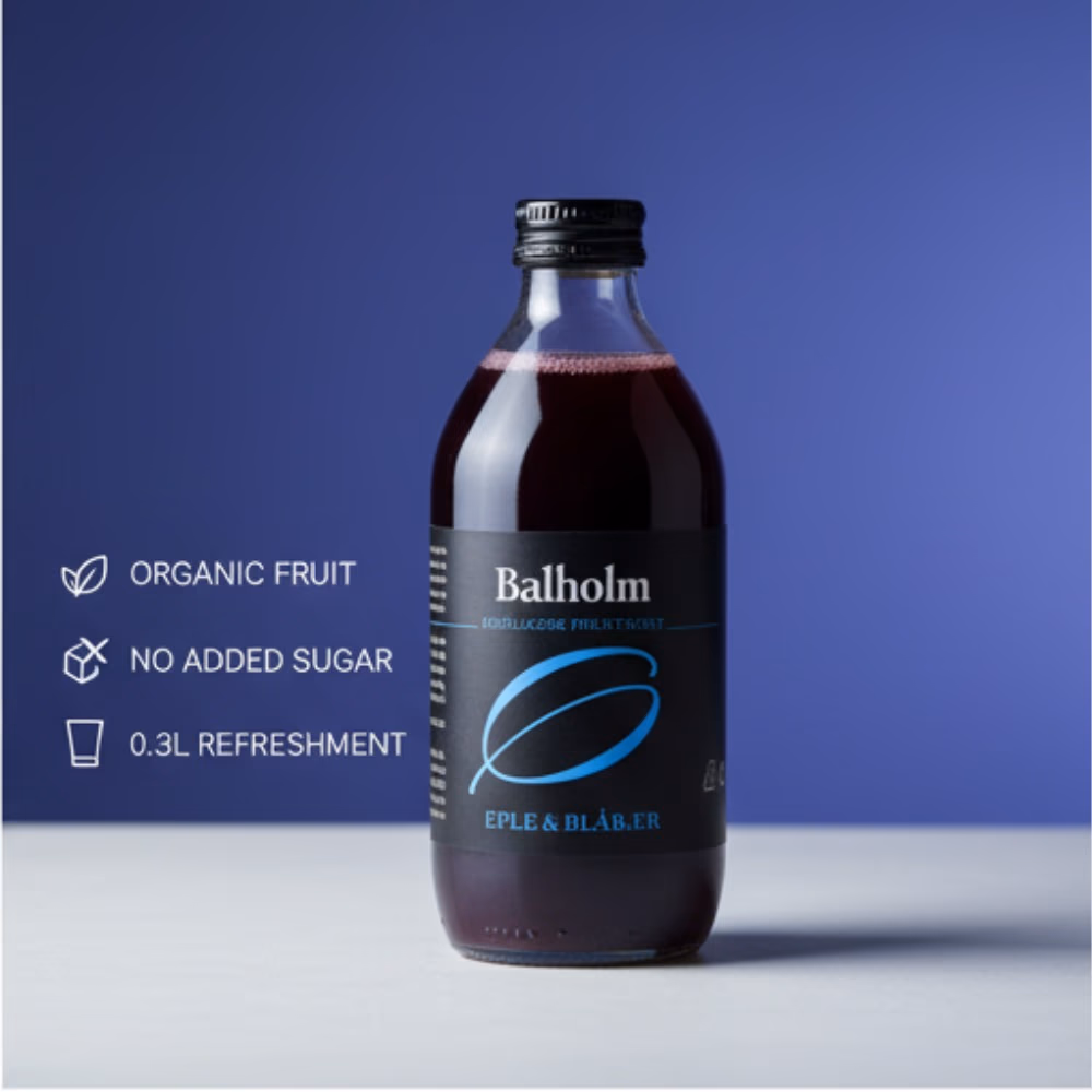 Balholm Apple & Blueberry Juice 0.33L 3