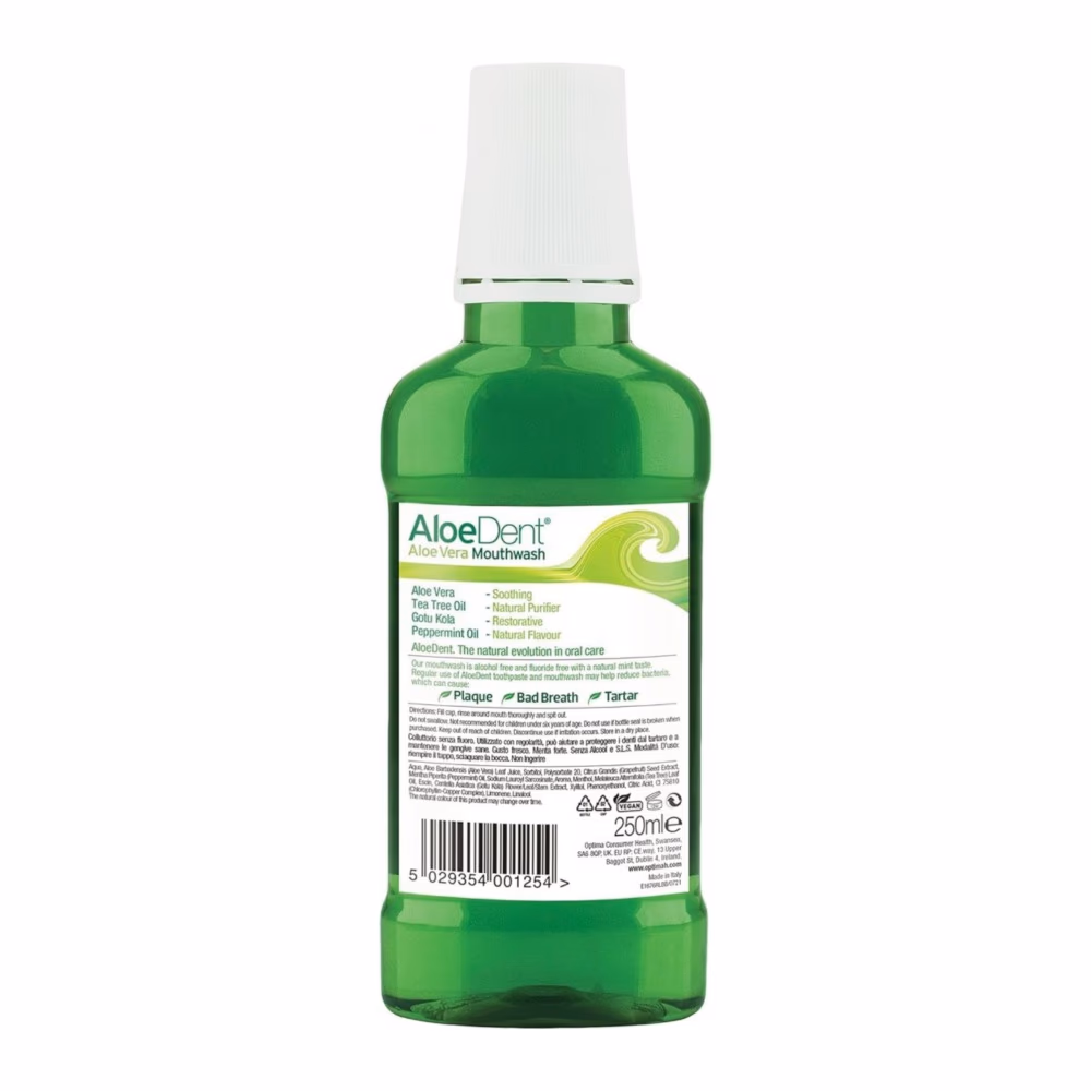 AloeDent Fluoride-Free Aloe Vera Mouthwash 250ml 2