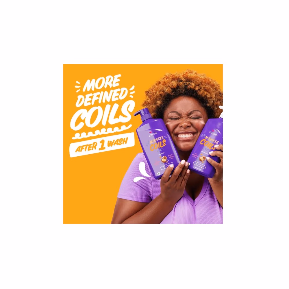 Aussie Miracle Coils Cocoa & Macadamia Conditioner 473ml. 4