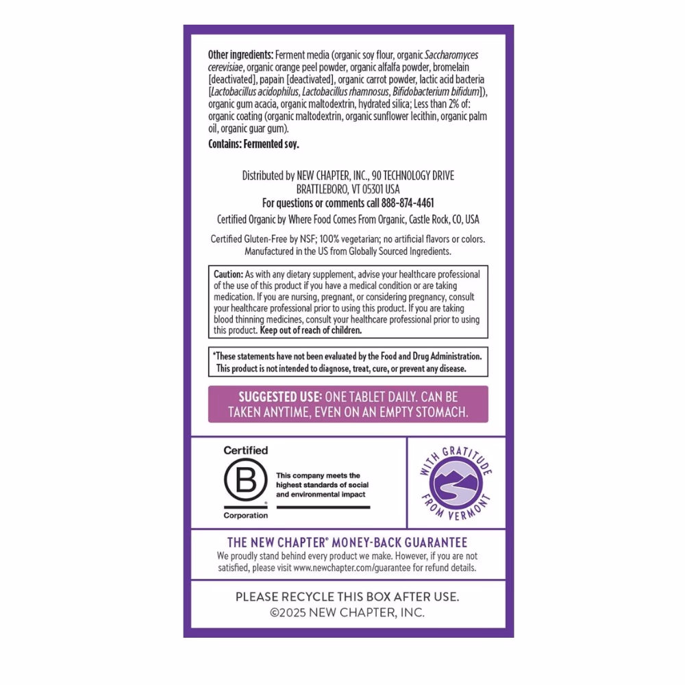 New Chapter Every Woman's One Daily Multivitamins 40+ (72 Tablets) 3