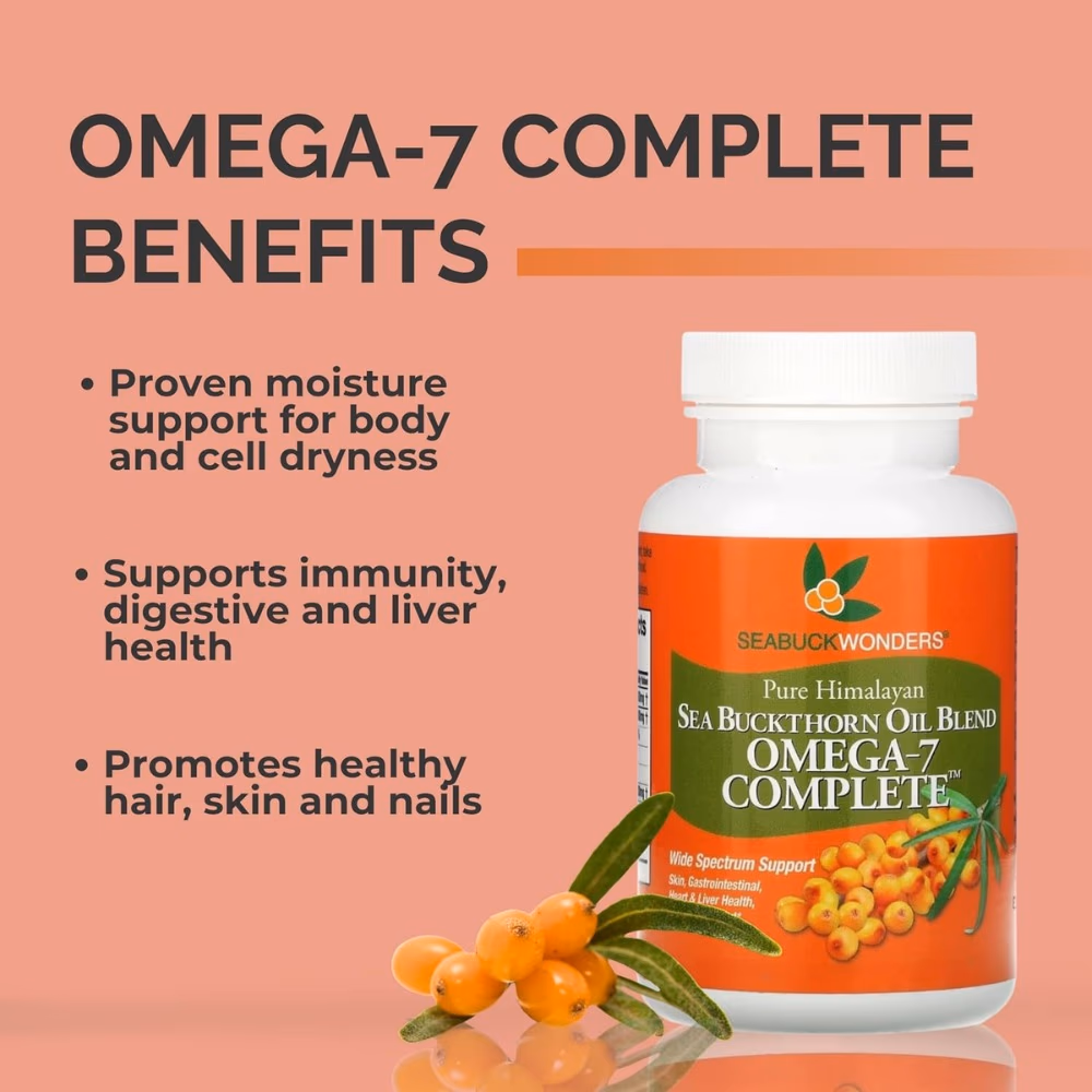 Seabuck Wonders Omega 7 Complete -120 Softgels  2