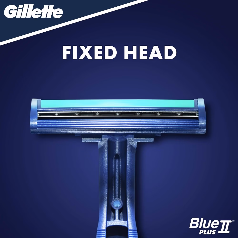 Gillette Blue II Plus Disposable Razors – 5 Pack 4