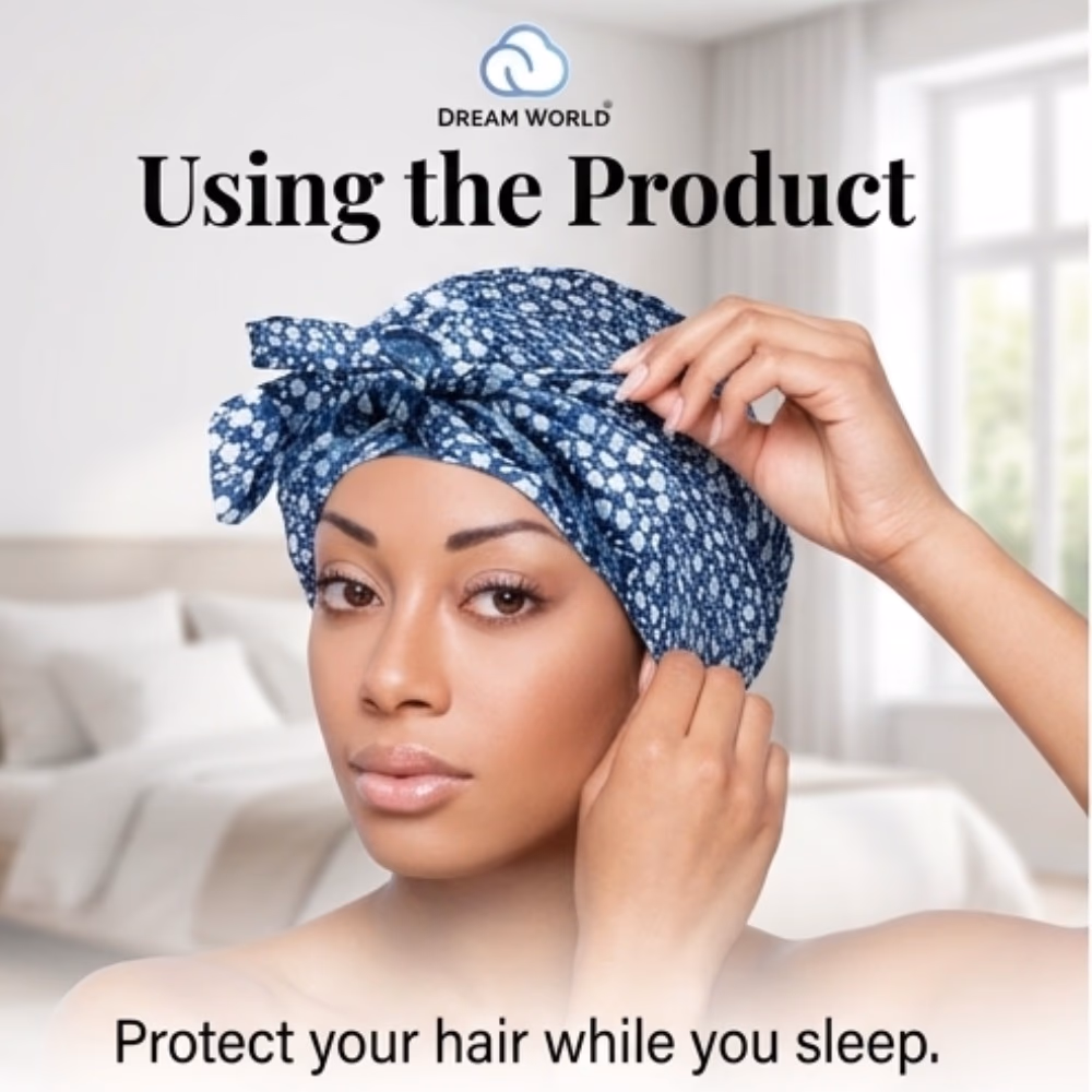 Dream World Satin Wrap Cap DRE143 4
