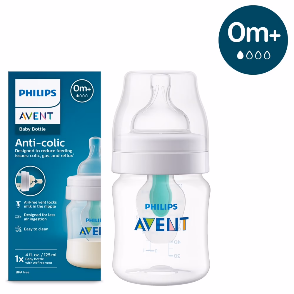 Philips Avent Anti Colic Baby Bottle with AirFree Vent 125ml For New Born baby 4