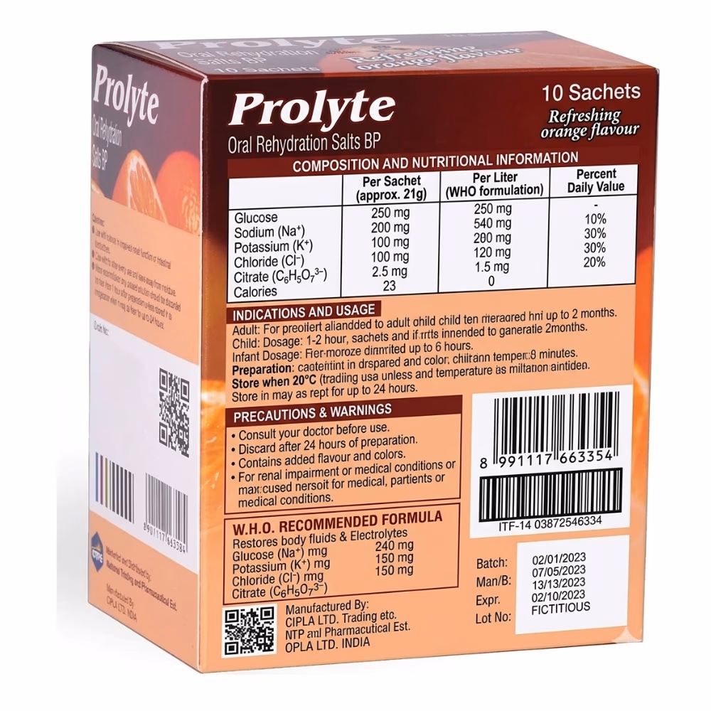Prolyte ORS Orange Sachets 21g 3