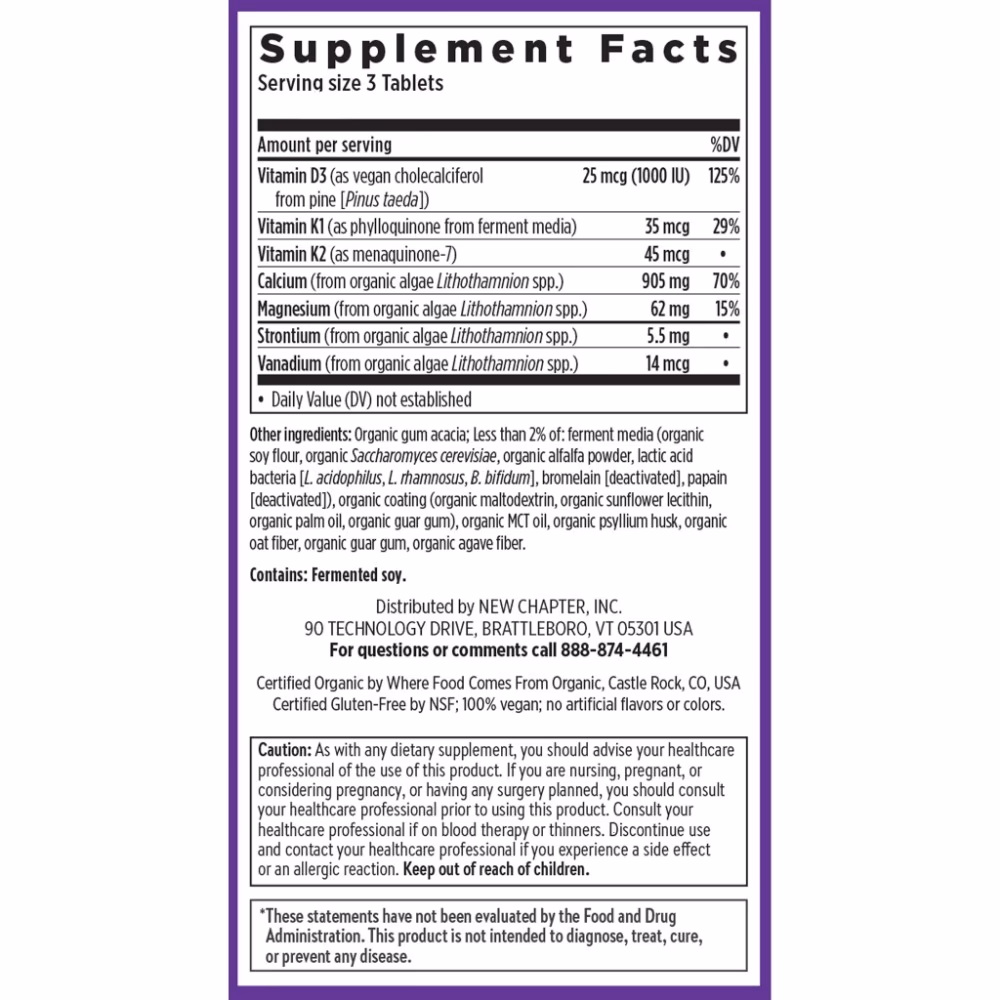New Chapter Bone Strength - 60 Tablets 4