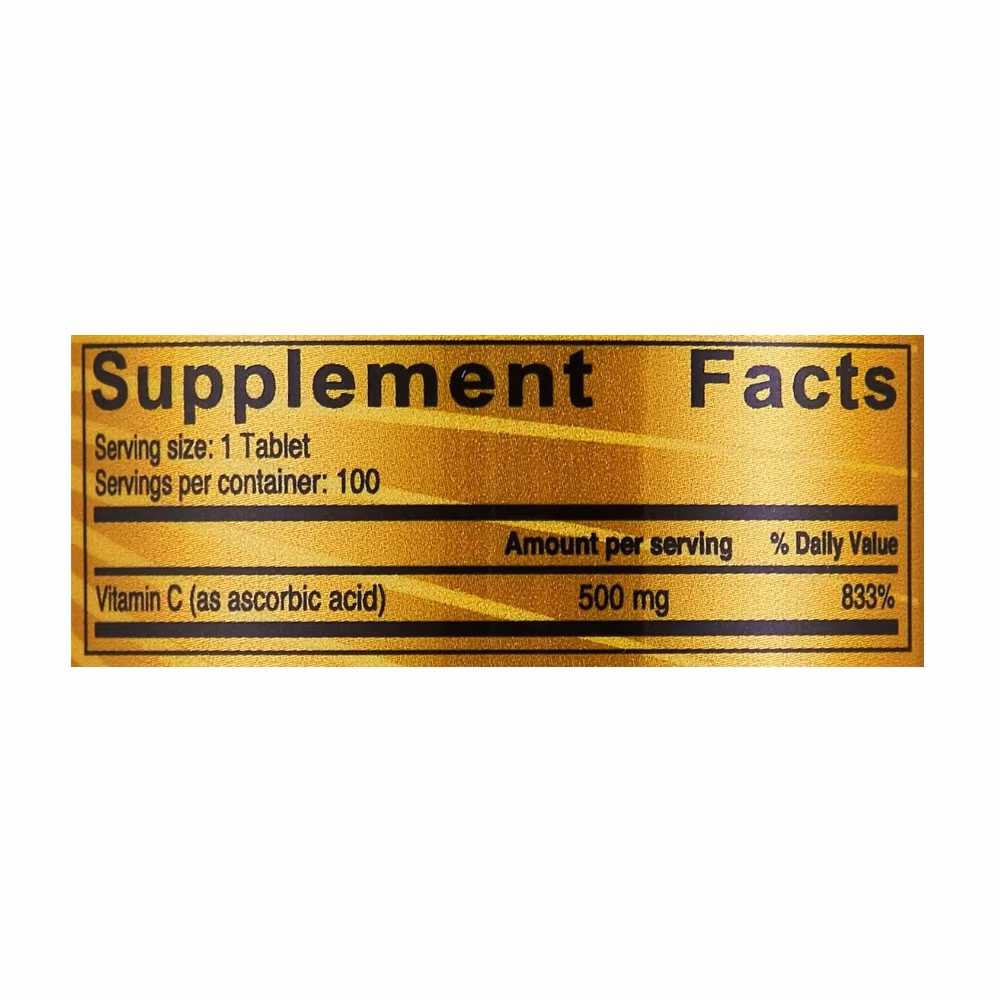 Sunshine Vitamin C 500mg 100 Tablets 2