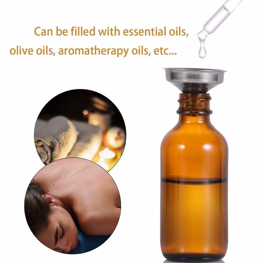 Now Empty Amber Glass Bottle 60ml 2