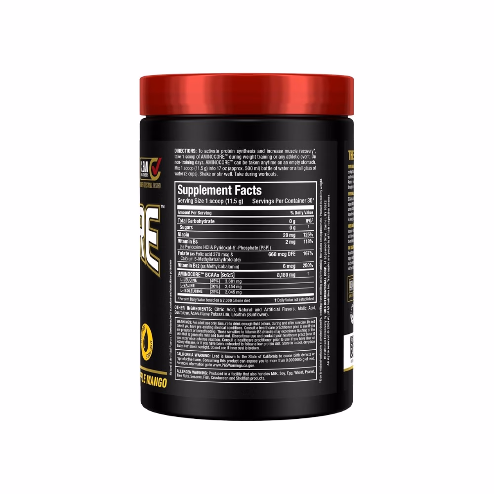 Allmax Aminocore BCAA Powder Pineapple Mango Flavor 315Gm 5