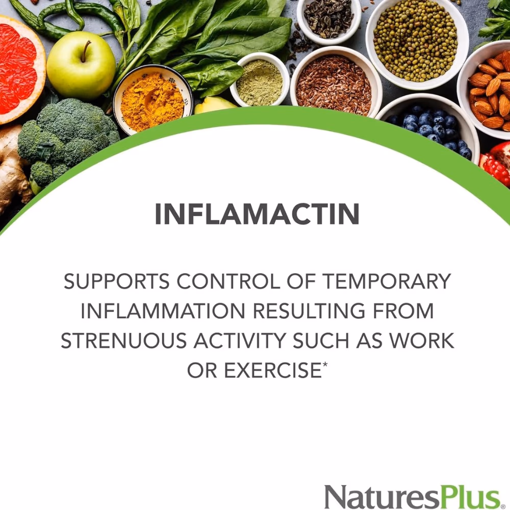 Natures Plus  Inflam Actin V.Capsules 60s 4