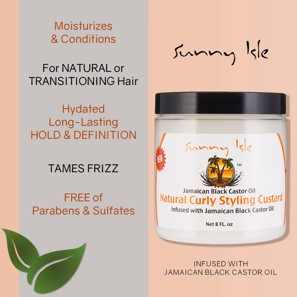 Sunny Isle Natural Curly Styling Cream 8 oz 2