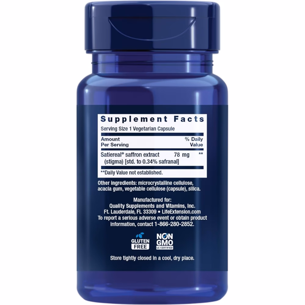 Life Extension Optimized Saffron-60 Capsules 2