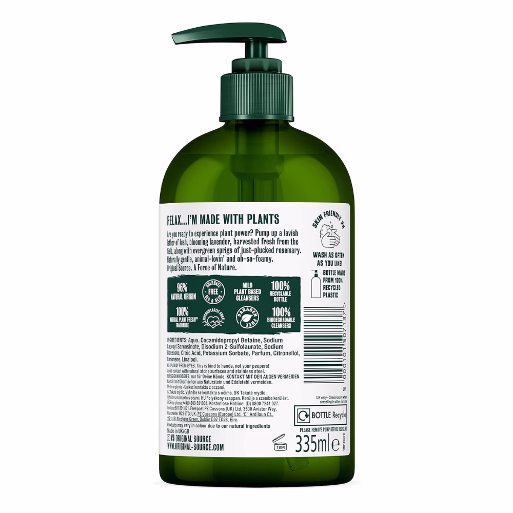Original Source Lavender and Rosemary Handwash 335ML 2