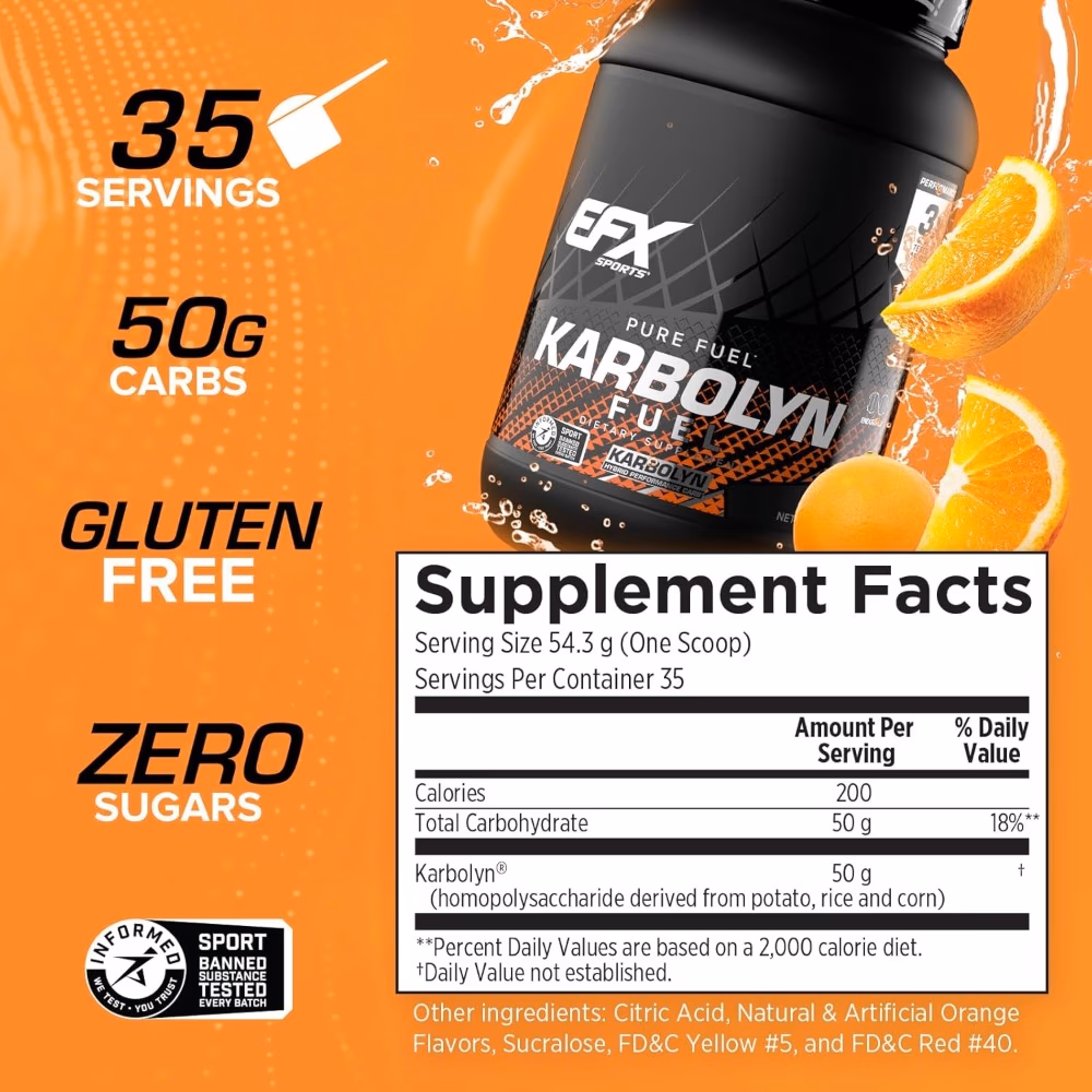 EFX Sports Karbolyn Fuel Orange 4LB 2