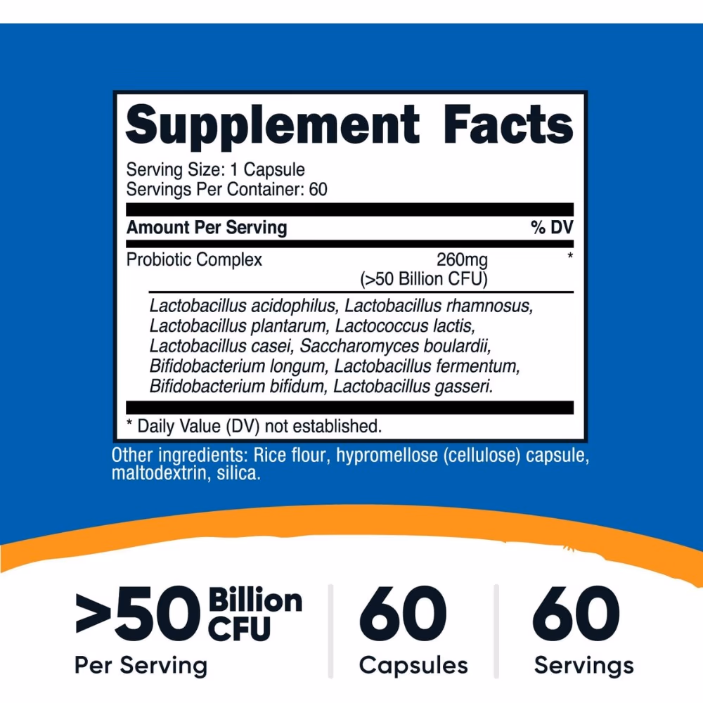 Nutricost Probiotic Complex-60 Capsules 2