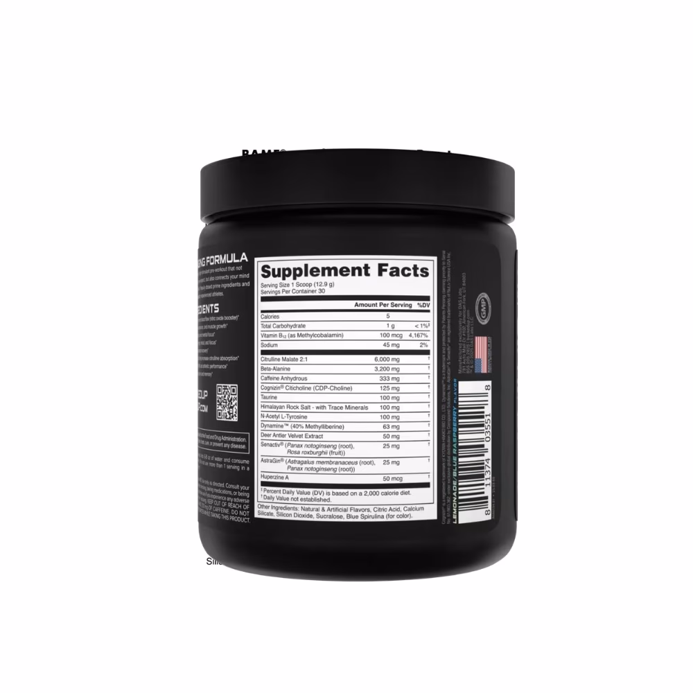  Bucked Up BAMF High Stimulant Nootropic Pre-Workout – 30 Servings, White Gummy Deer 2