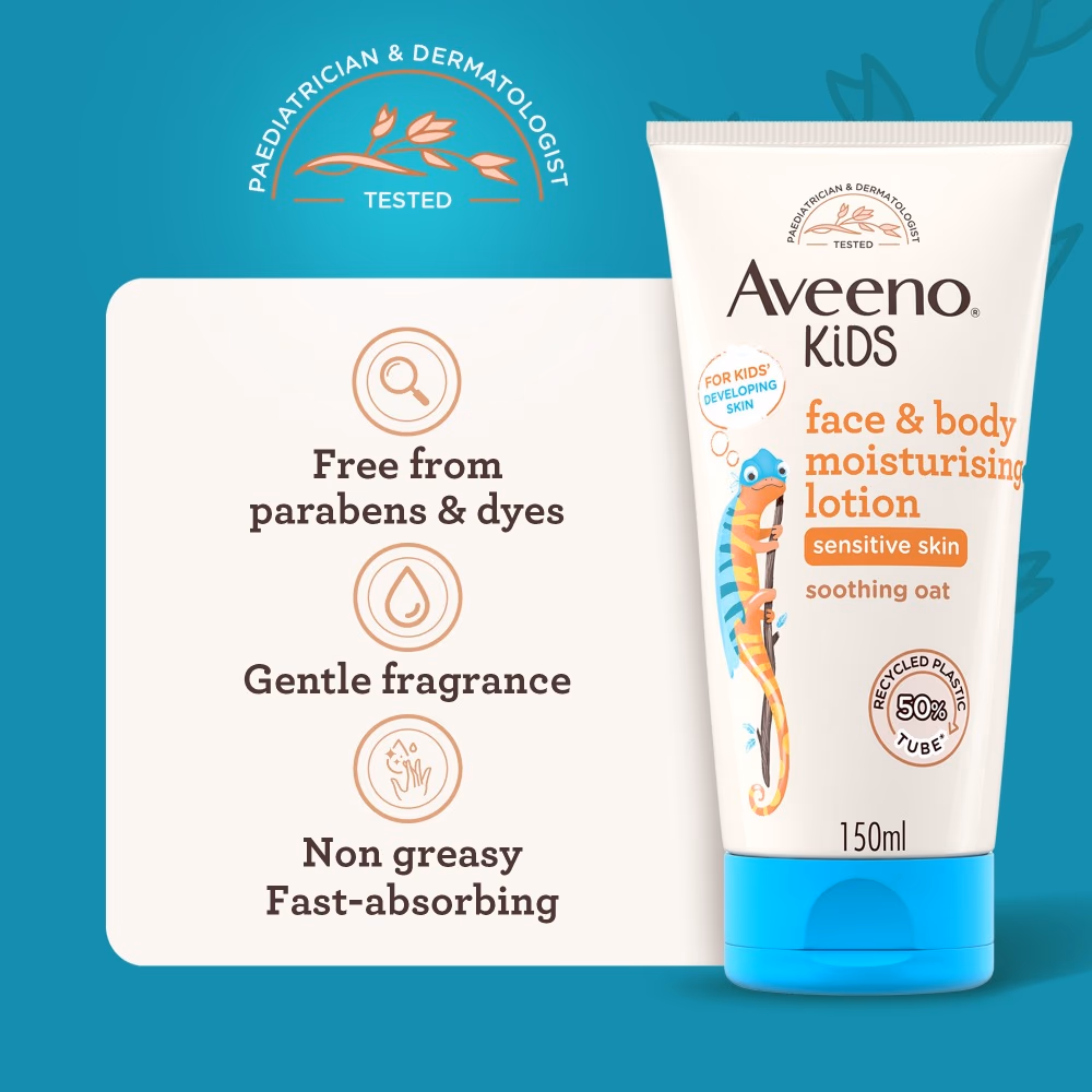 Aveeno Baby Soothing Oat Face & Body Moisturizing Lotion 150ml 3