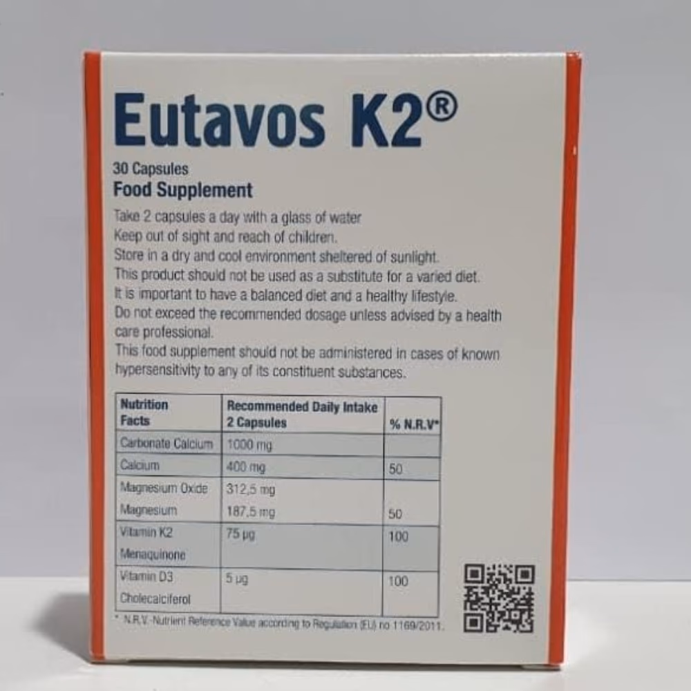 Atisav Eutavos K2 Calcium & Mag K2 Vit D3 30 Capsules 3