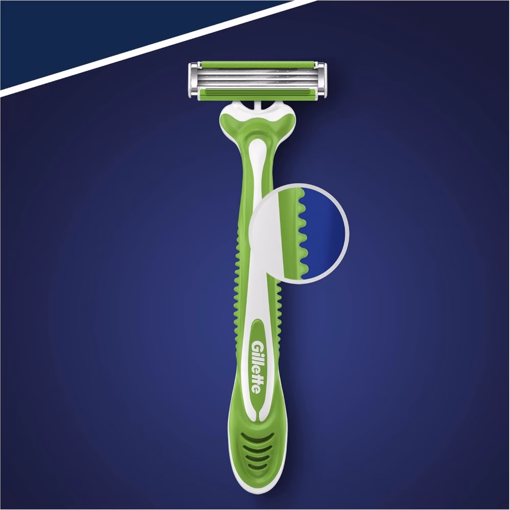 Gillette Blue 3 Sensitive Men Disposable Razors, 6 Count 4