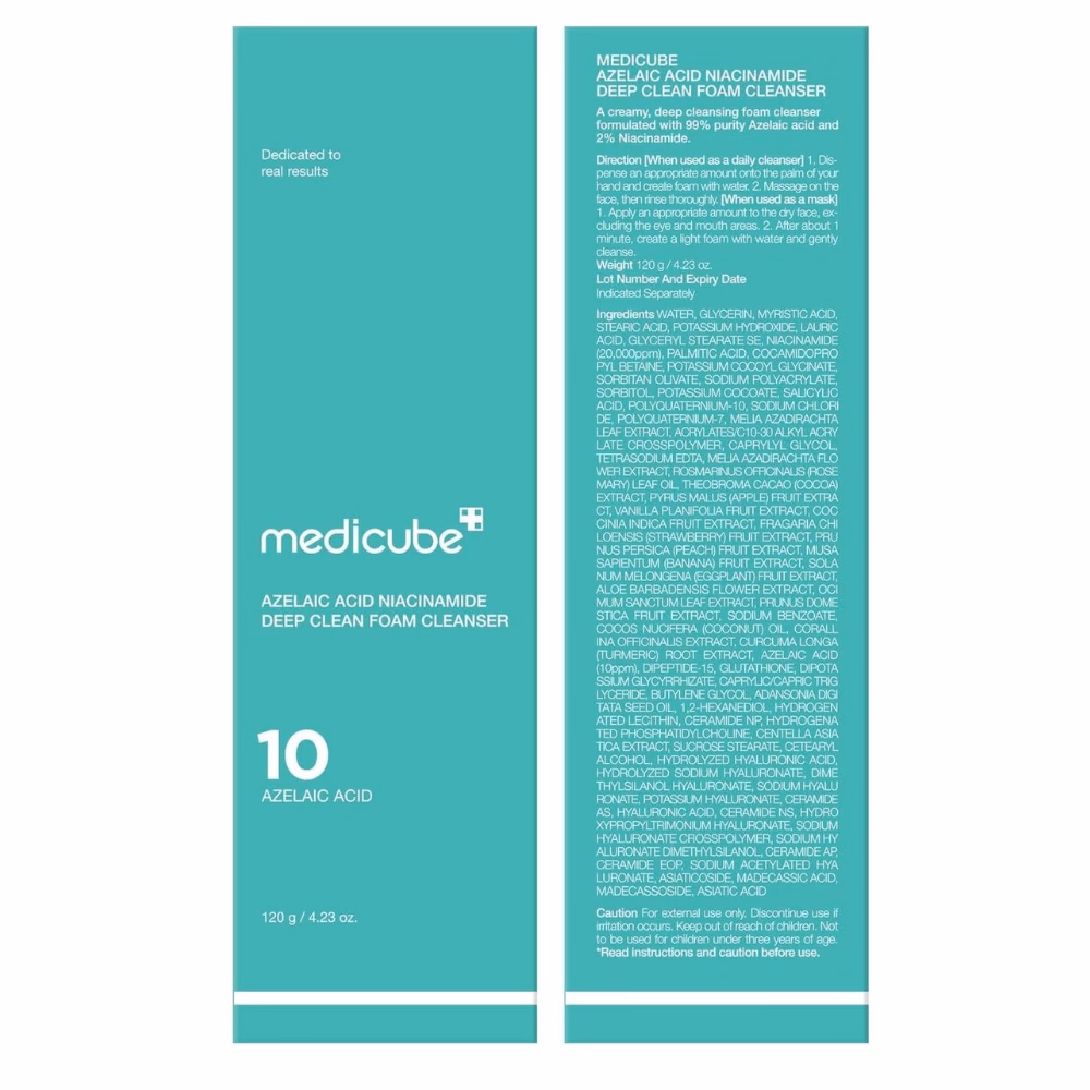 Medicube Azelaic Acid 10 Foam Cleanser 120g 2