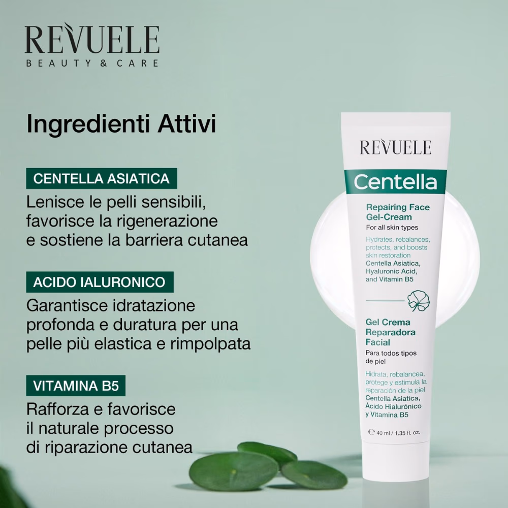 Revuele Centella 40ml Repairing Face Gel Cream  2