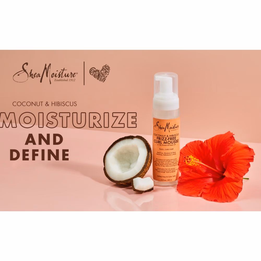 Shea Moisture Coconut and Hibiscus Curl Mousse 220ml 3