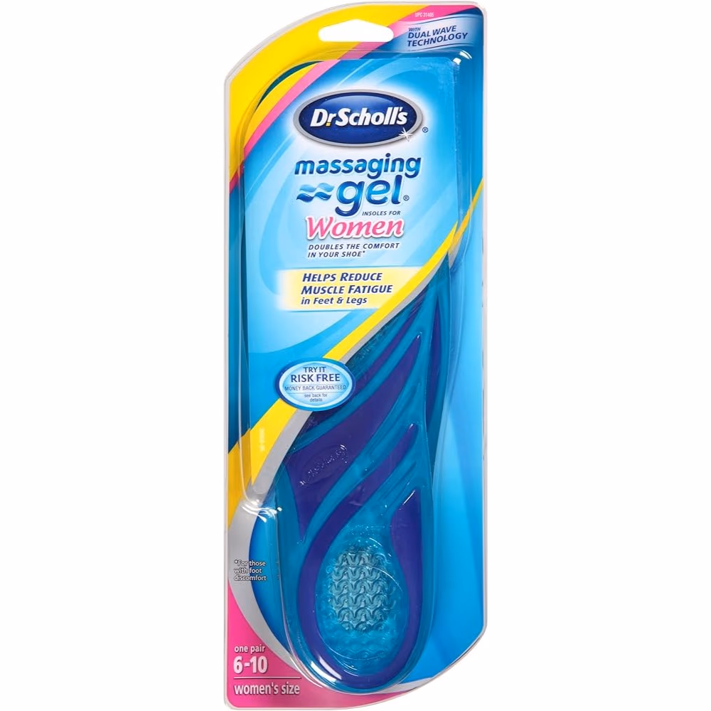 Scholl Comfort Massaging Gel Insoles Women 6-10 3