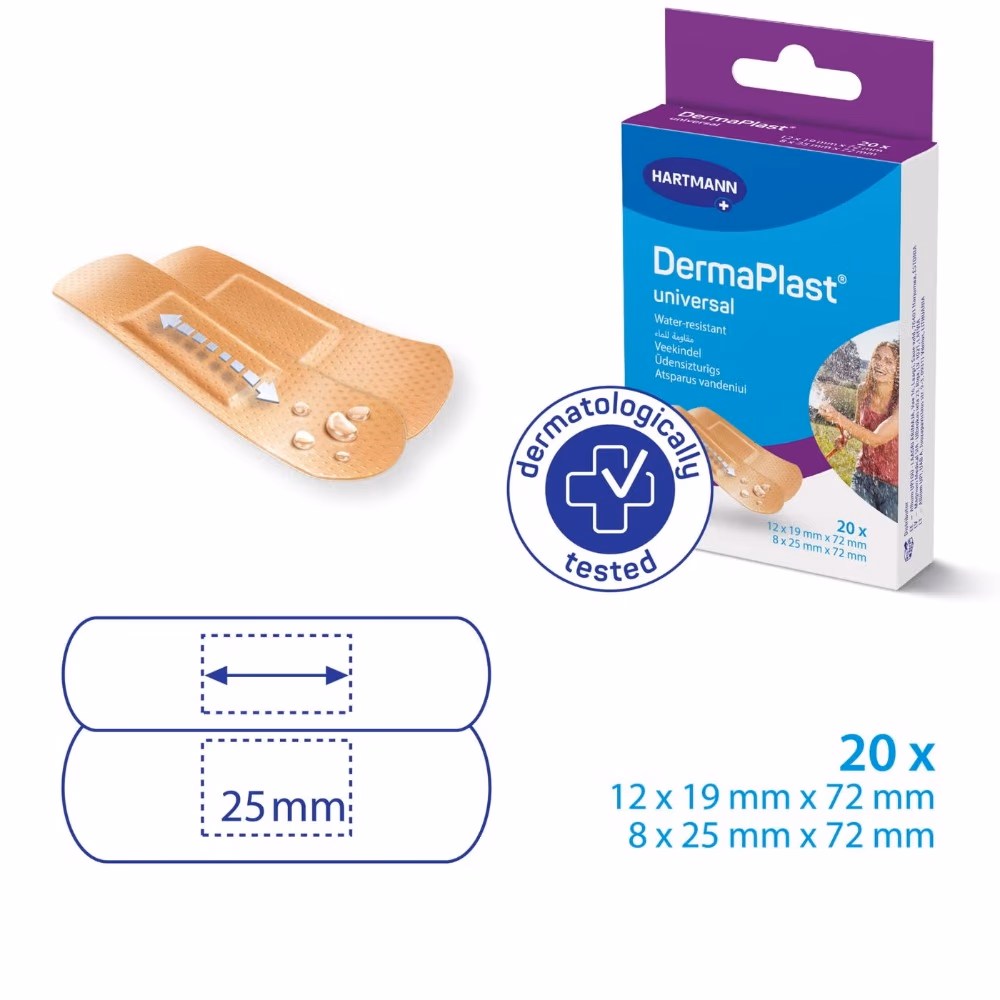 DermaPlast Universal Mixed Size Plasters 20s 2