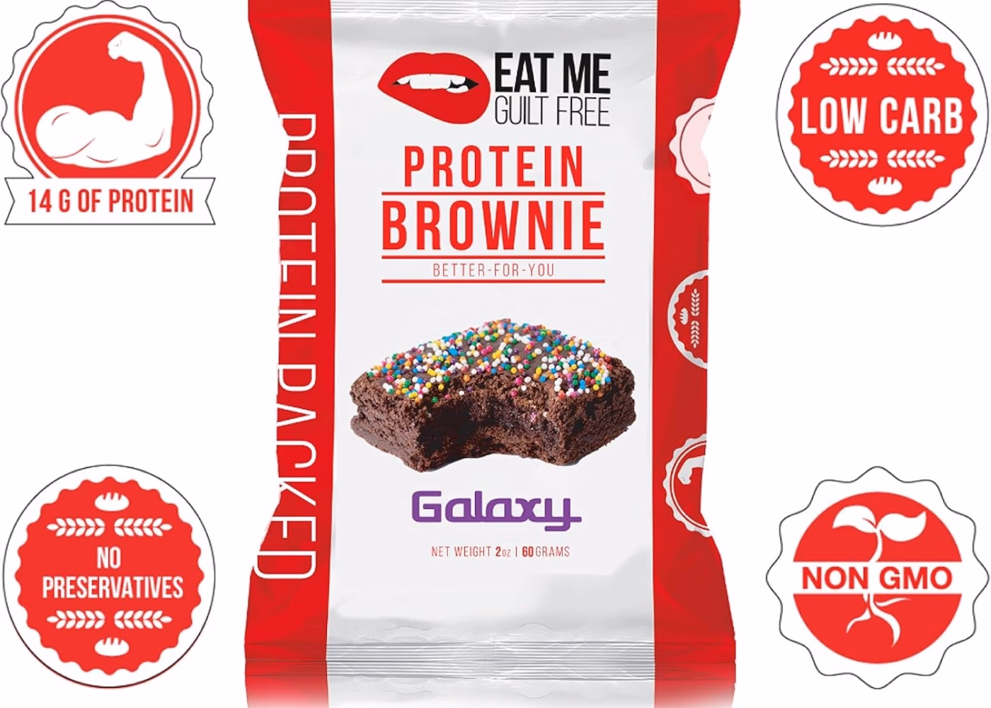 Eat Me Protein Brownie Galaxy 55gm x 12pcs 5