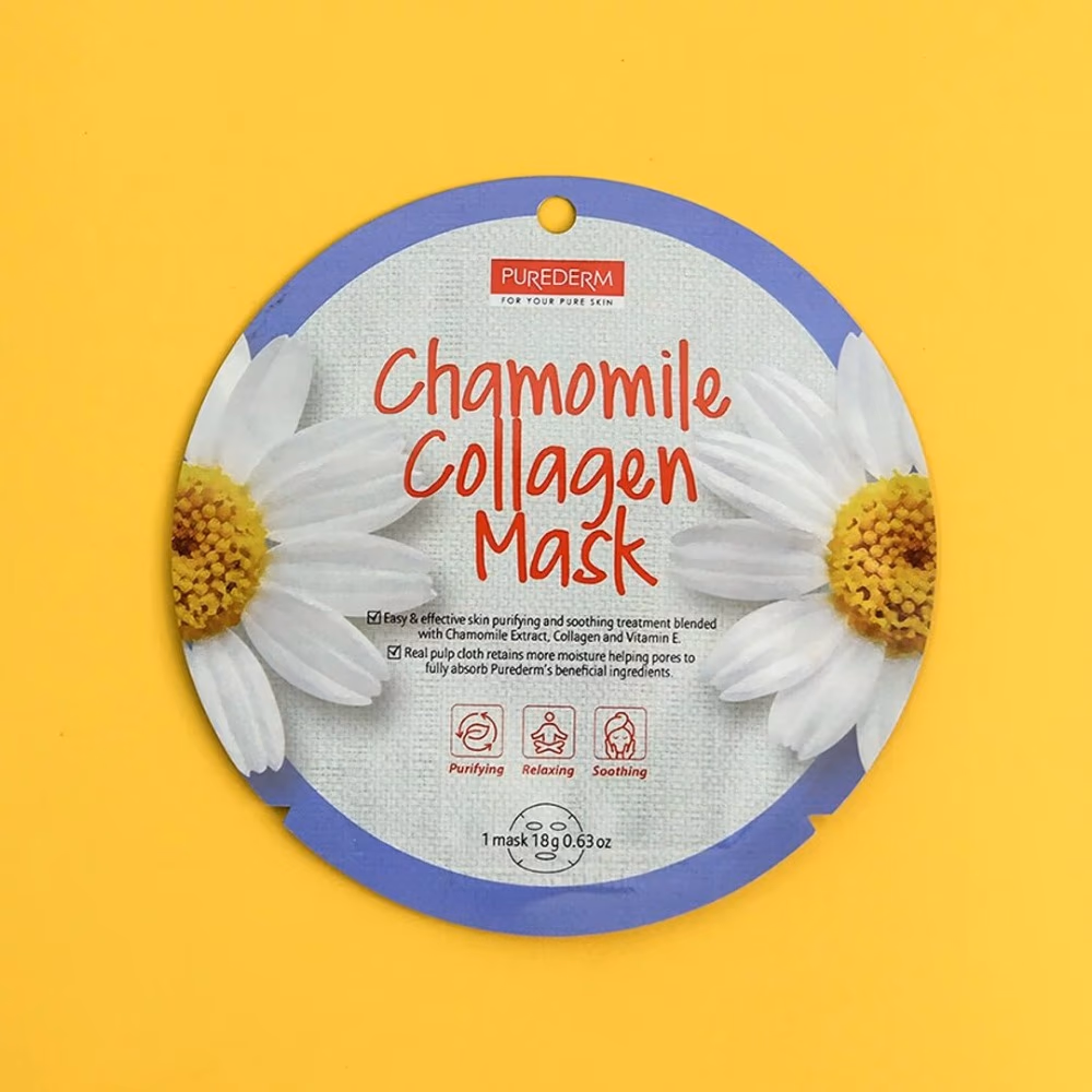 Purederm Chamomile Collagen Mask 18g ADS-804 2