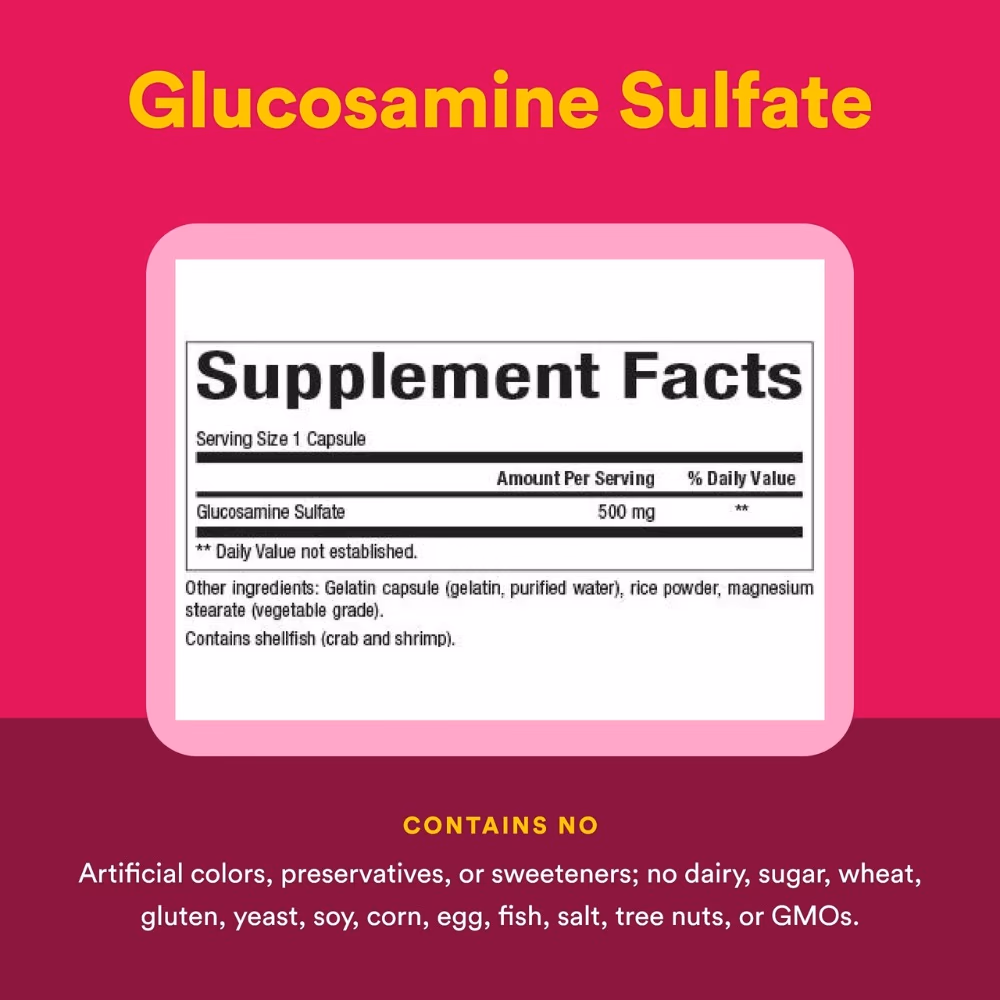 Natural Factors Flexable Gluco 500mg 180s 4