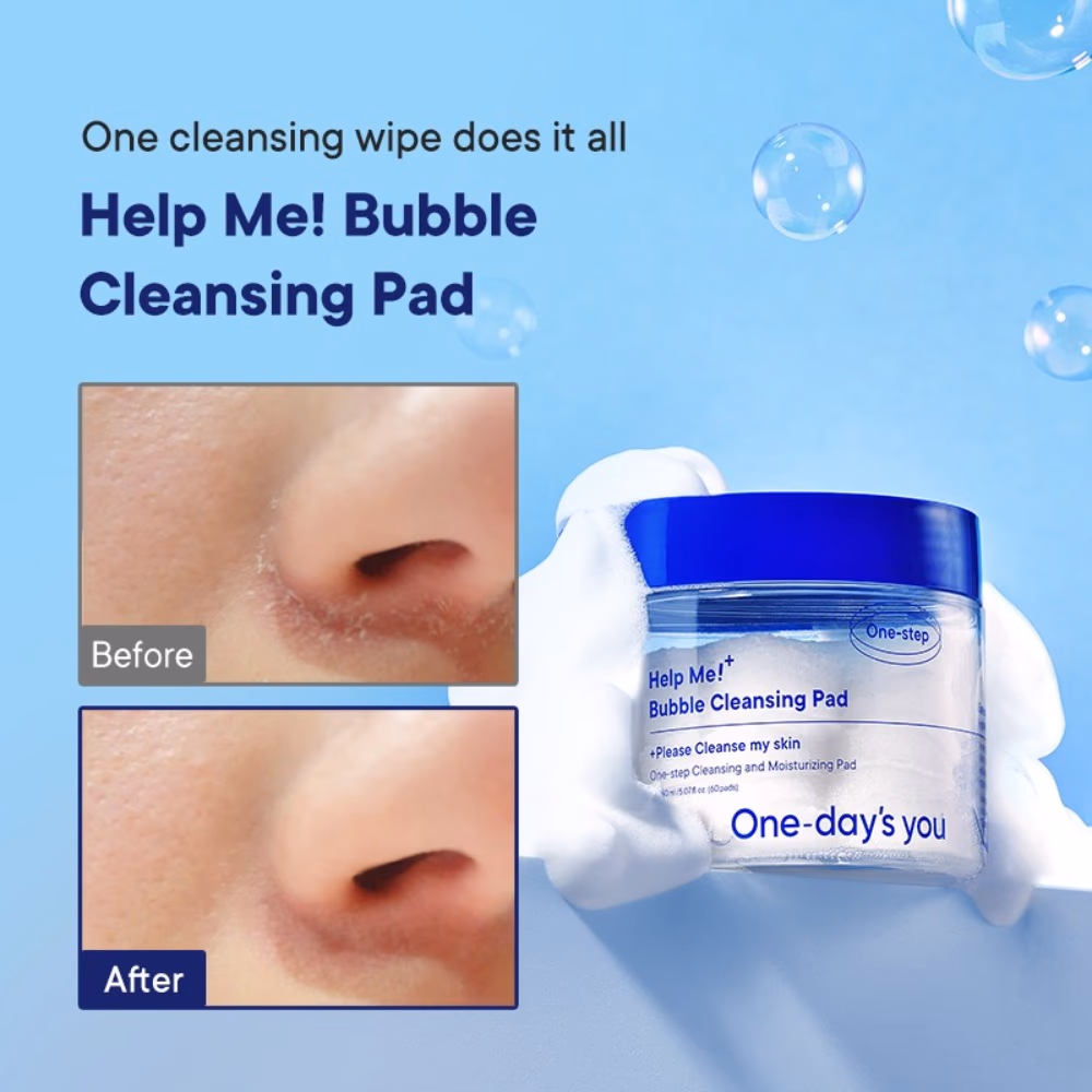 One Day's You Help Me Bubble Cleansing Pad 60 Sheets 3
