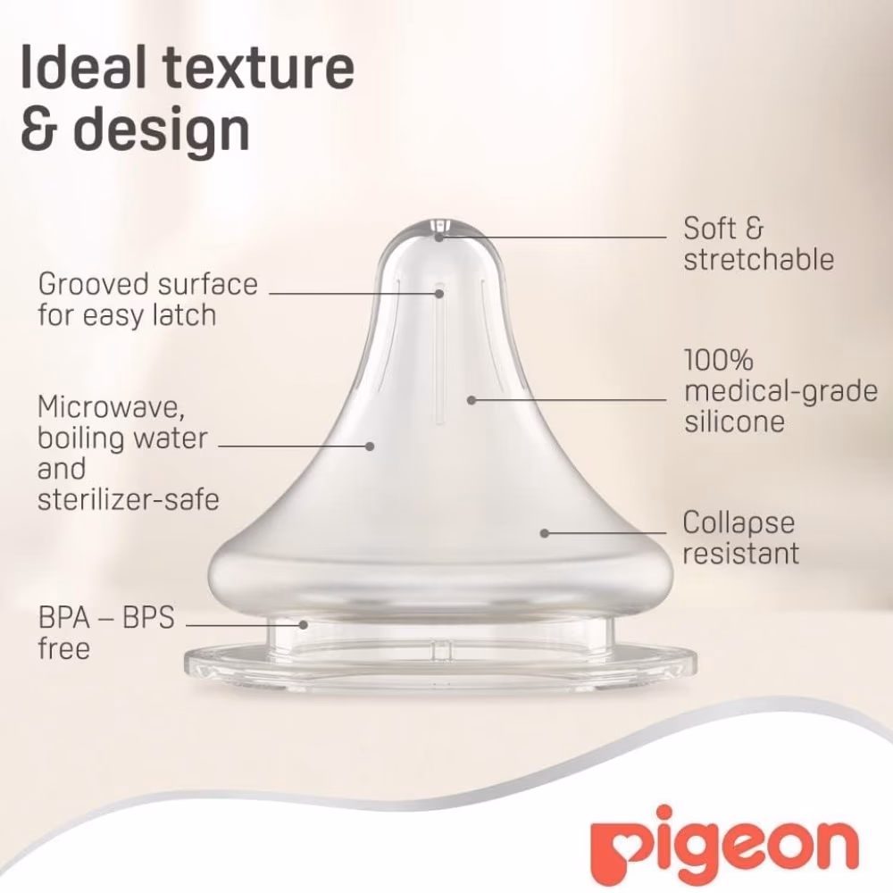 Pigeon Soft Touch Peristaltic+ Wide Neck Nipple 3+ 868 2