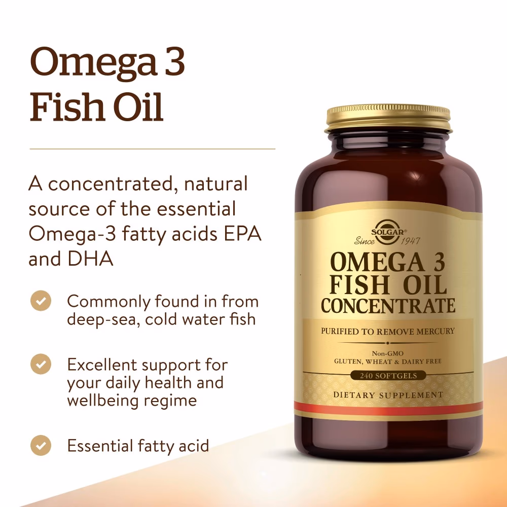 Solgar Omega 3 Fish Oil Concentrate -240 Softgels 4