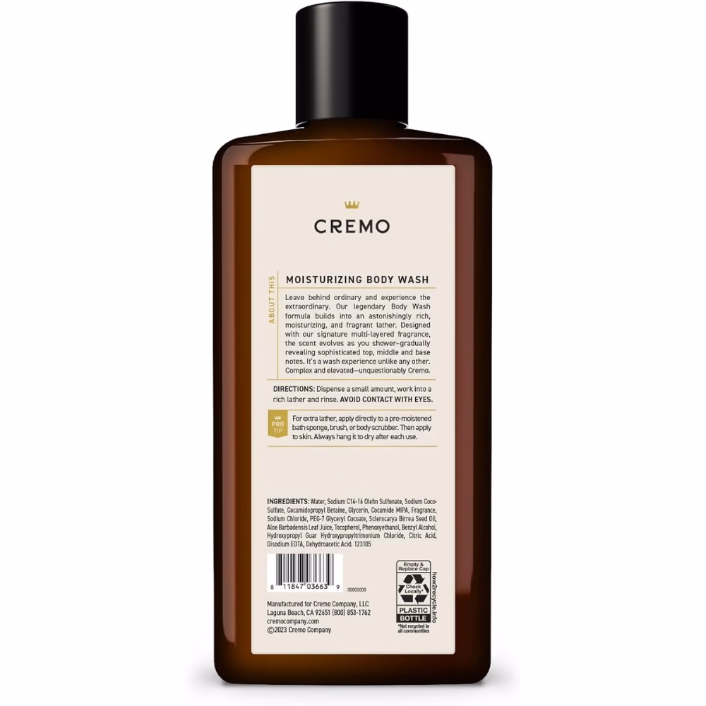 Cremo Body Wash Italian Bergamot 473ml 2