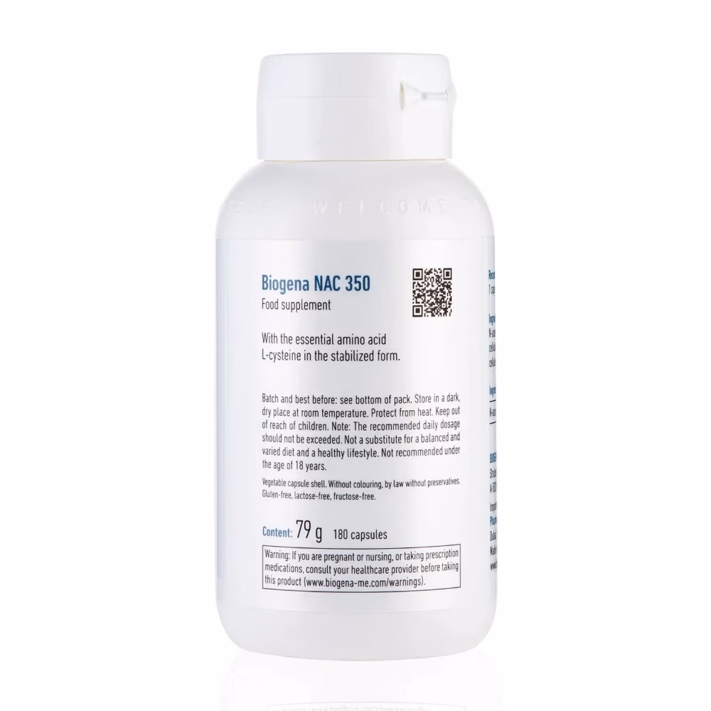 Biogena NAC 350mg 180 Capsules 3