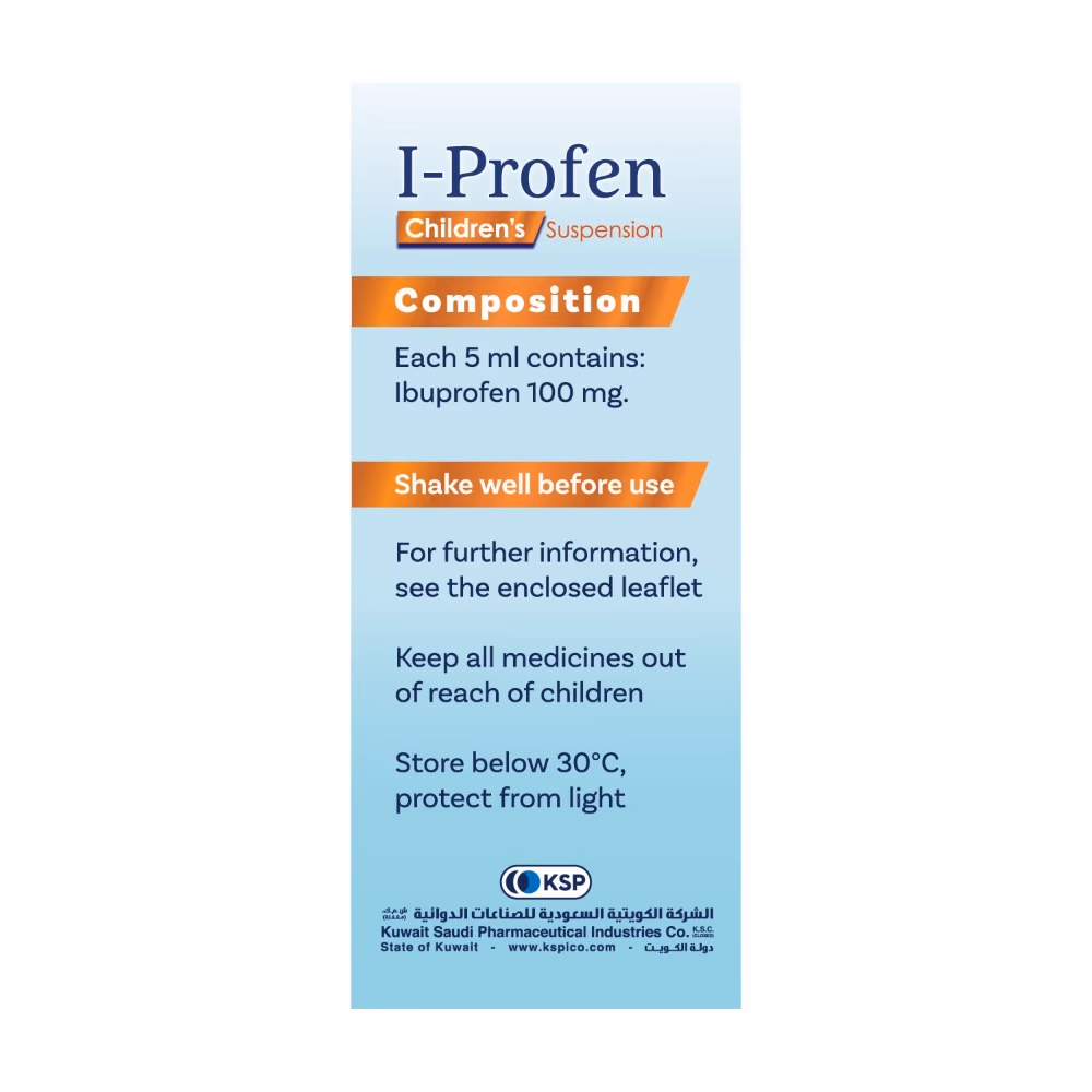 I-Profen 100 mg/5 ml Suspension 100 mL 4