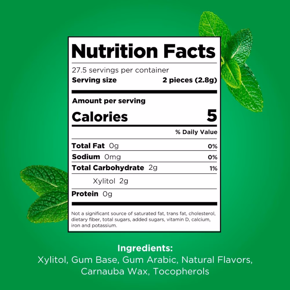 The PUR Company Gum Spearmint 55 Pieces 3