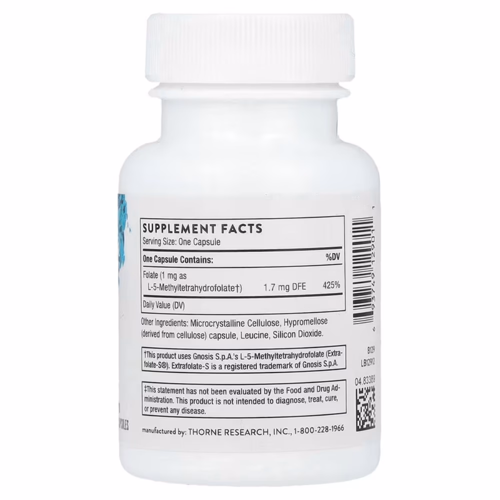 Thorne Acetyl-L-Carnitine 500mg 60 Capsules 4