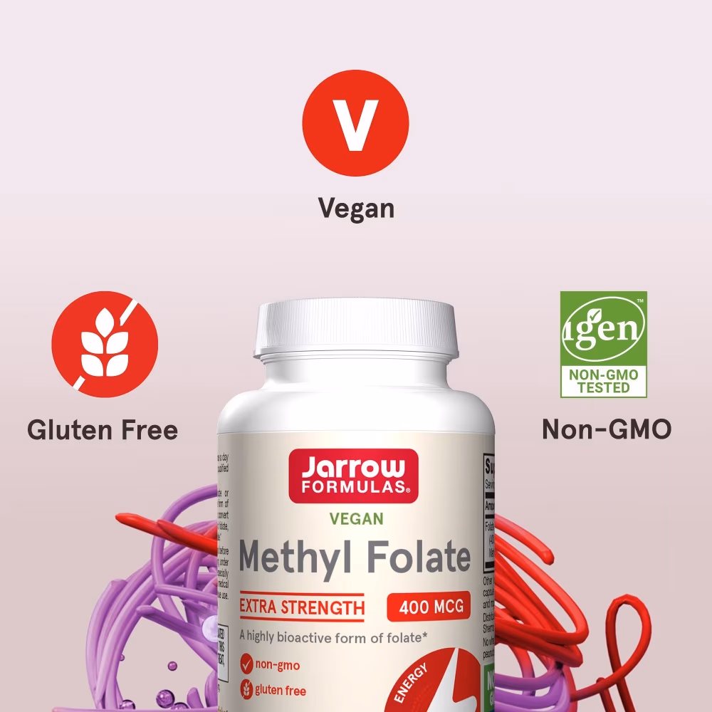 Jarrow Methyl Folate 400 Micrograms Capsules 60 Capsules 3