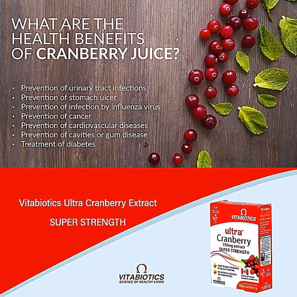 Vitabiotics Ultra Cranberry Cap 30S 3