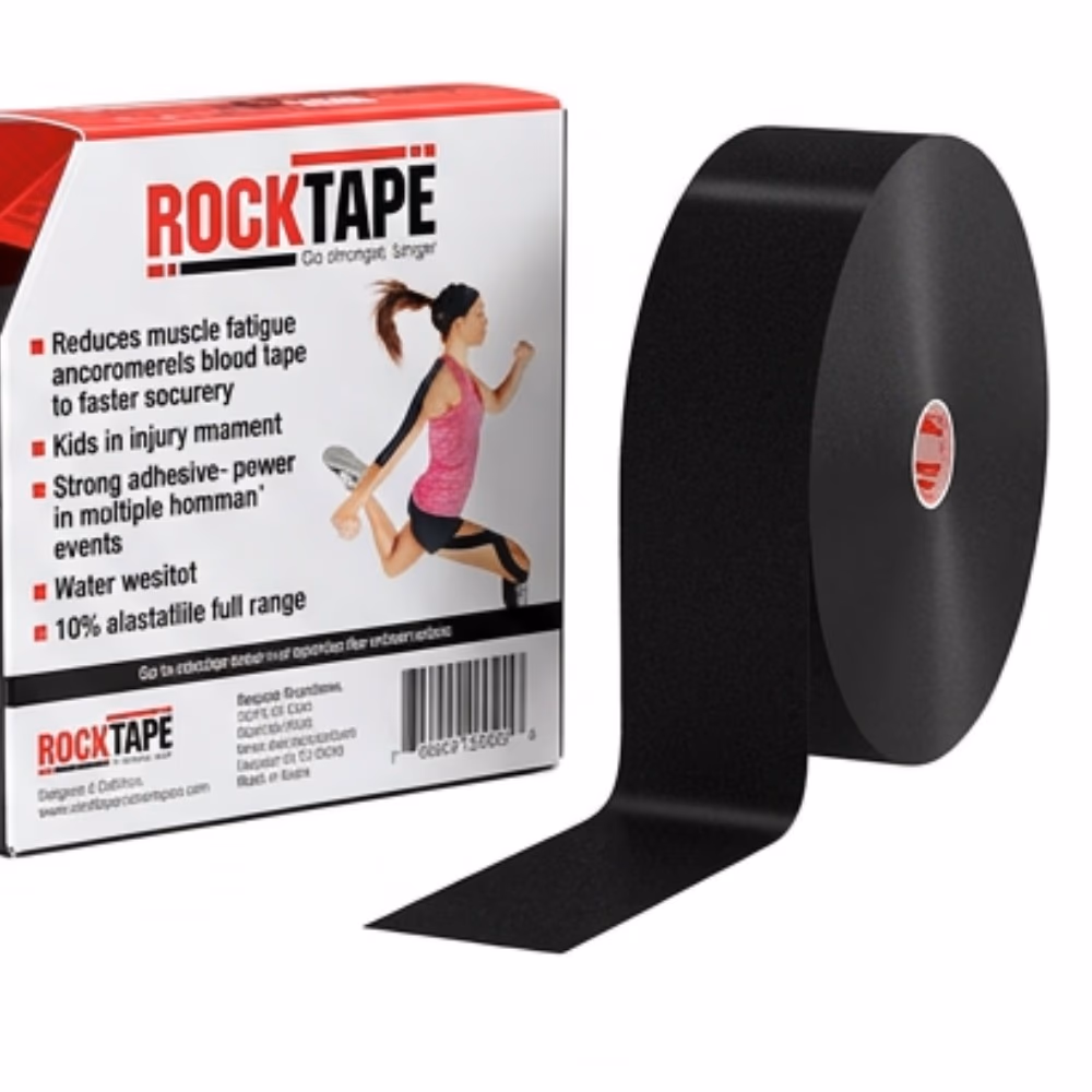 RockTape Bulk Kinesiology 5cm x 32m Black 3