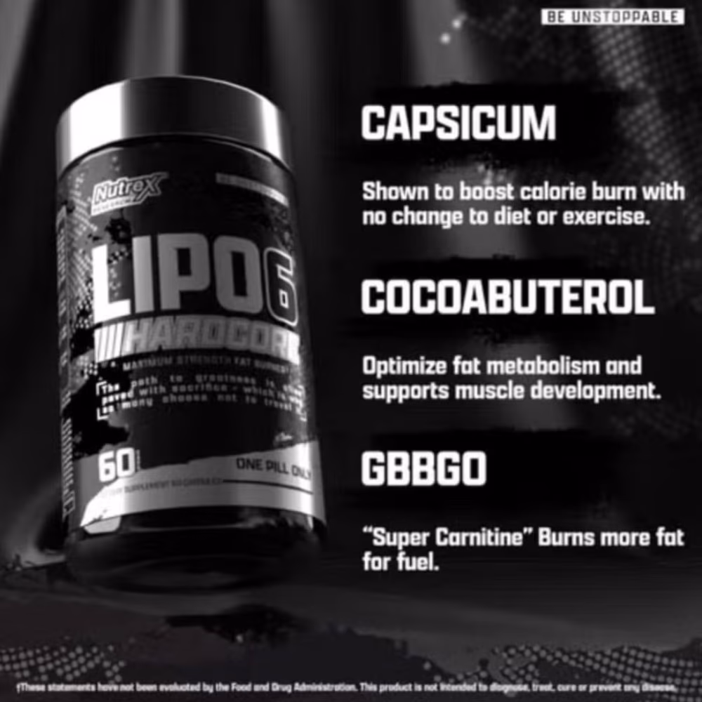 Nutrex Lipo-6 Hardcore – 60 Capsules 3