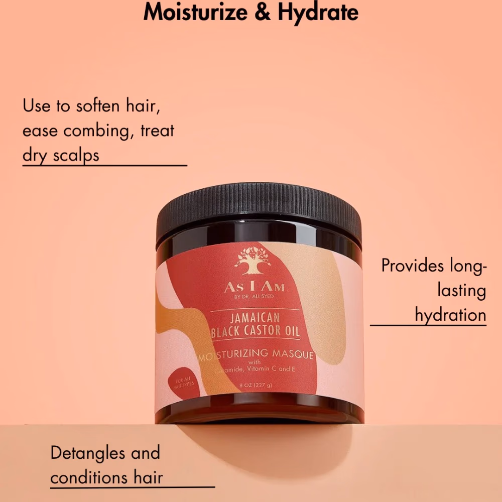 As I Am Restore & Repair Jamaican Black Castor Oil Moisturizing Masque 227g 2