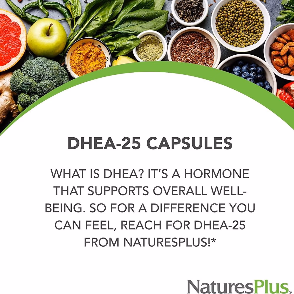 Natures Plus  Dhea-25 With Bioperine Capsules 60s 3