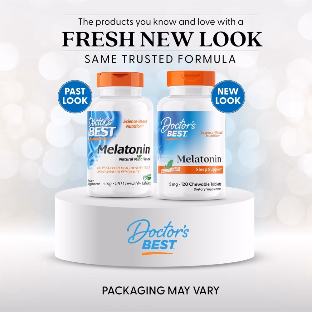 Doctor's Best Melatonin 5mg - 120 Chewable Tablets 2