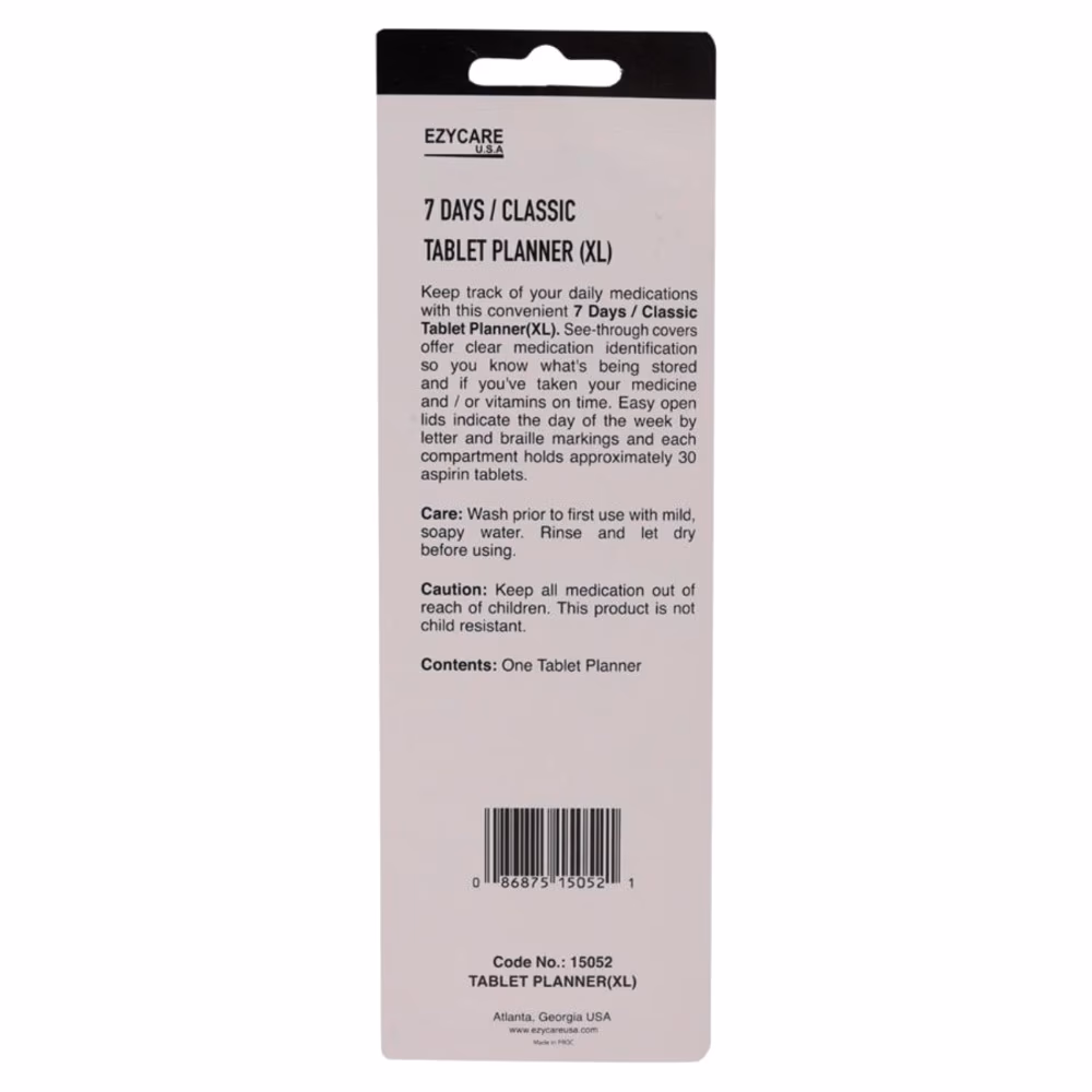 EzyCare 7-Day Classic Pill Planner Extra Large 3