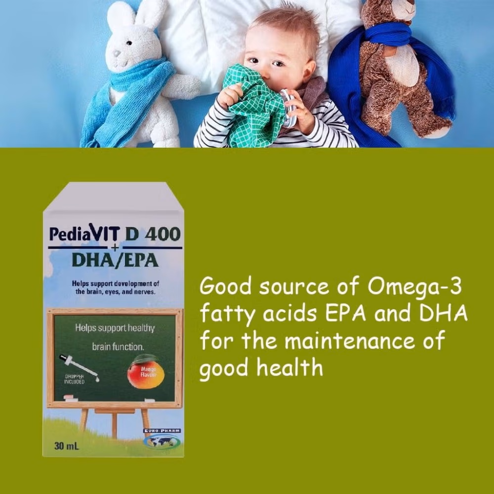 PediaVit D400+DHA/EPA Oral Drops 30ml 3