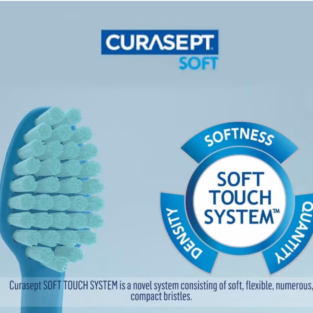Curasept Soft Blue Med Classic Toothbrush 2